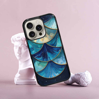 iPhone 16 Pro Case — Mermaid Scale Art Pattern, Unique Phone Case Design