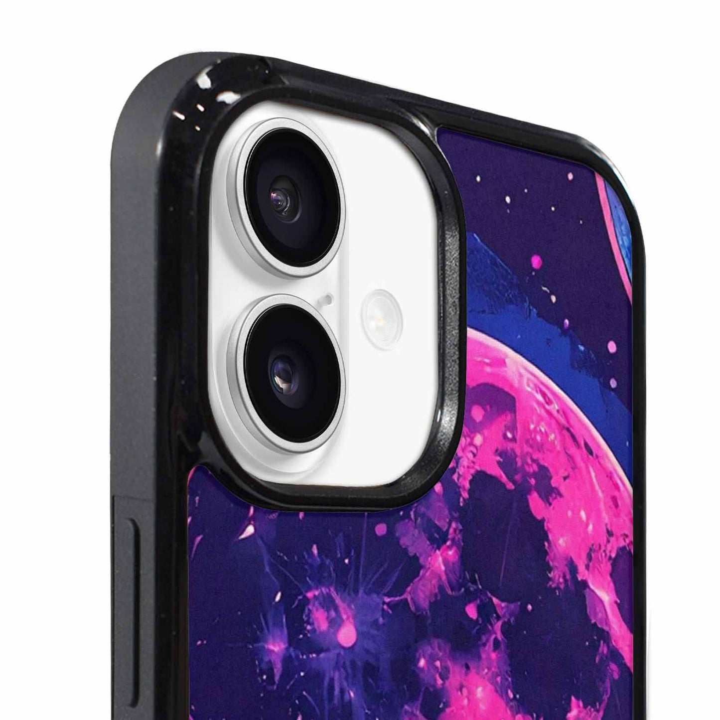 iPhone 17 Case — Neon Winter Moon Cartoon Cute, Custom Print Case Cover