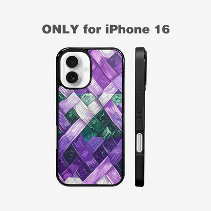 iPhone 16 Case — Genderqueer Flag Color Theme Small Rainbow, Custom Phone Case