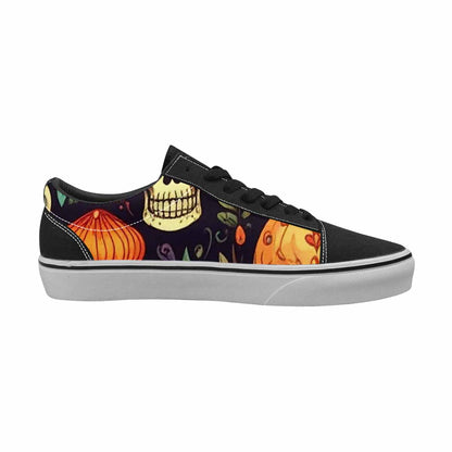 WOMEN'S Mushrooms And Skulls Canvas Lace-Up Dark Academia Shoes