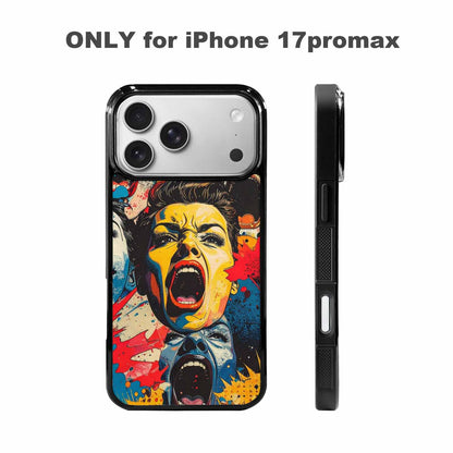 iPhone 17 Pro Max Case — Comic Book Scream Comic Original Art, Custom Phone Case