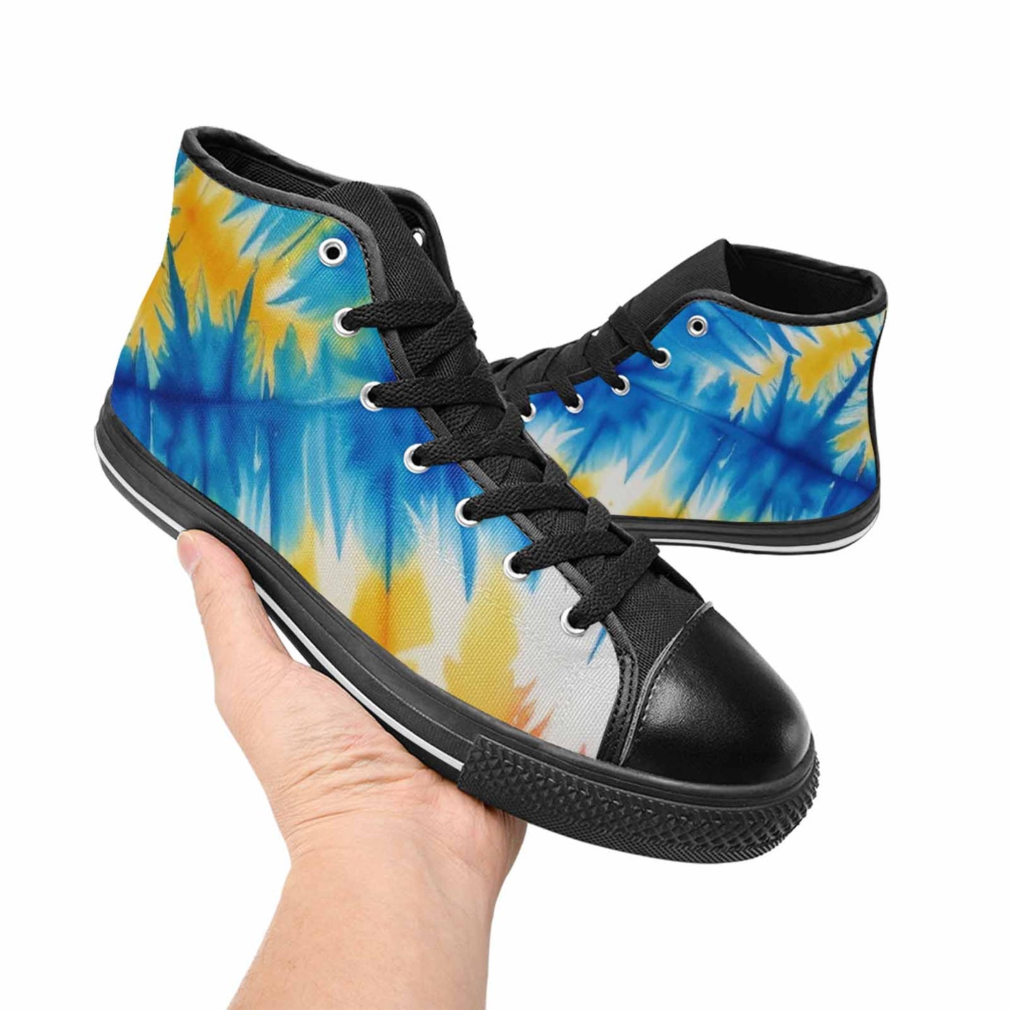 MEN'S Tie Dye Drip High Top Canvas Vivid Shoes