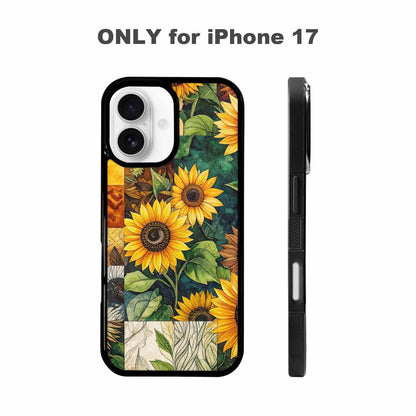 iPhone 17 Case — Small Sunflower Pattern, Randomly Floral, Custom Made Phone Cover
