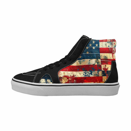 MEN'S American Flag Stars High Top Canvas Dreamcore Custom Shoes
