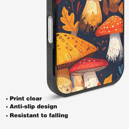 iPhone 16 Case — Bold Autumn Mushroom Bold Autumn Mushroom, Custom Print Case Cover