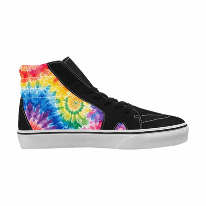 WOMEN'S Tie Dye Swirl High Top Canvas Cottagecore Sneakers