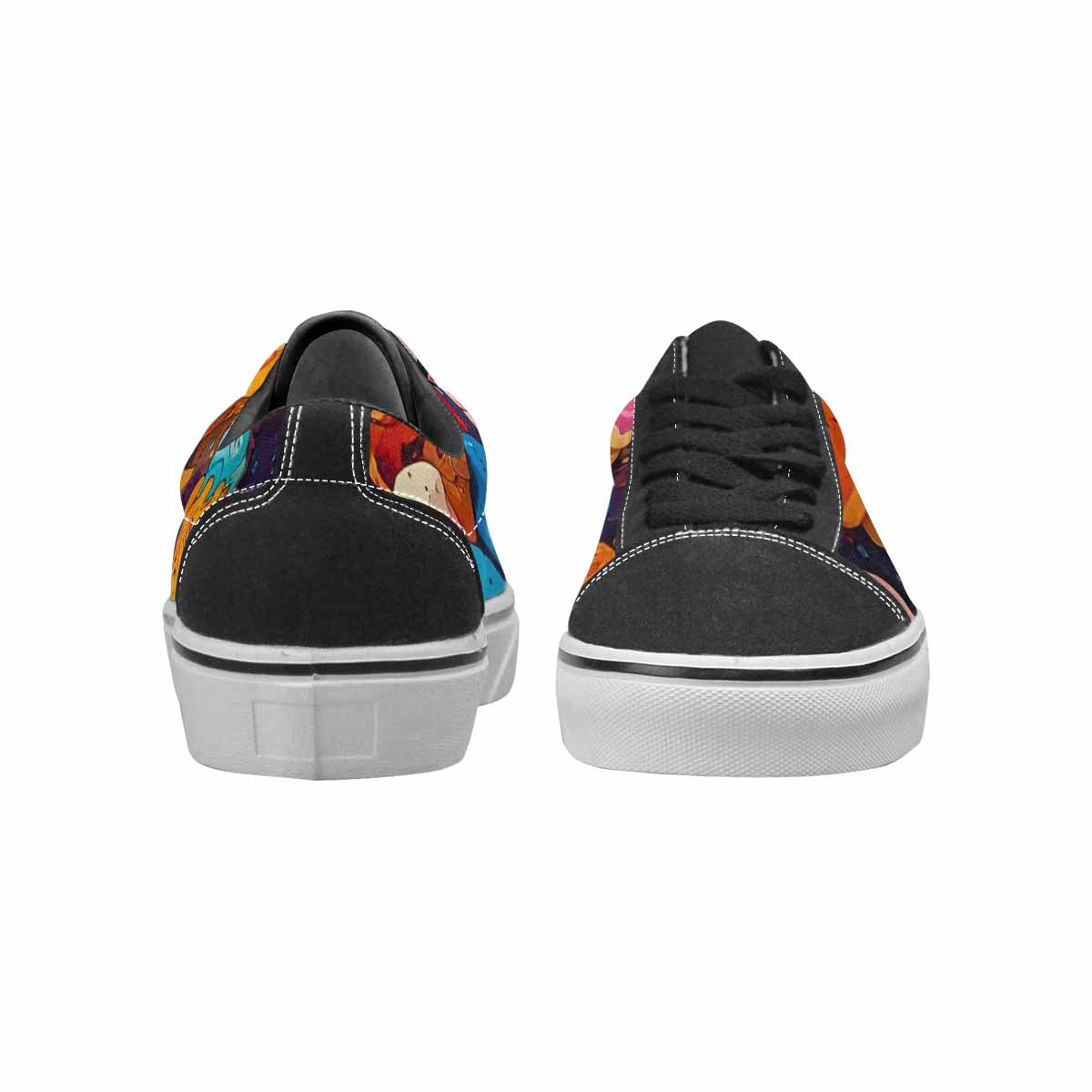 WOMEN'S Ice Cream Motif Ice Lace-Up Canvas Grunge Shoes