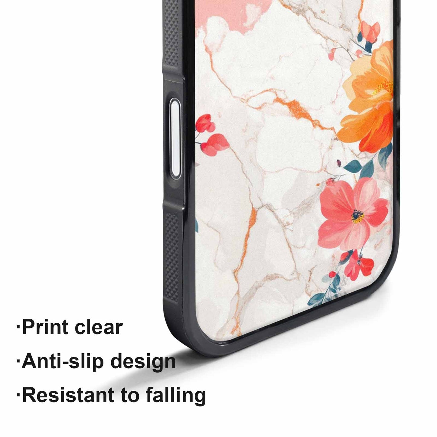 iPhone 17 Air Case — Marble Floral Art Seamless Pattern Floral, Customized Protective Case