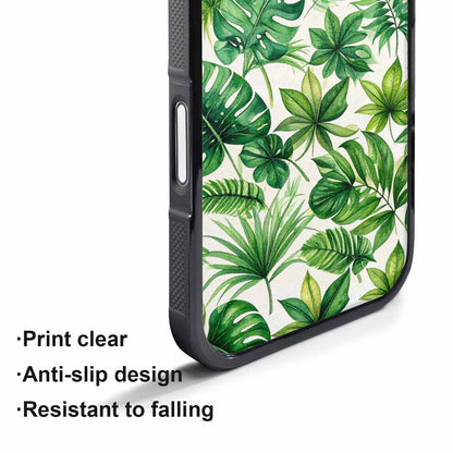 iPhone 17 Air Case — Small Seven Point Palmate Leaf Floral, Unique Phone Case Design