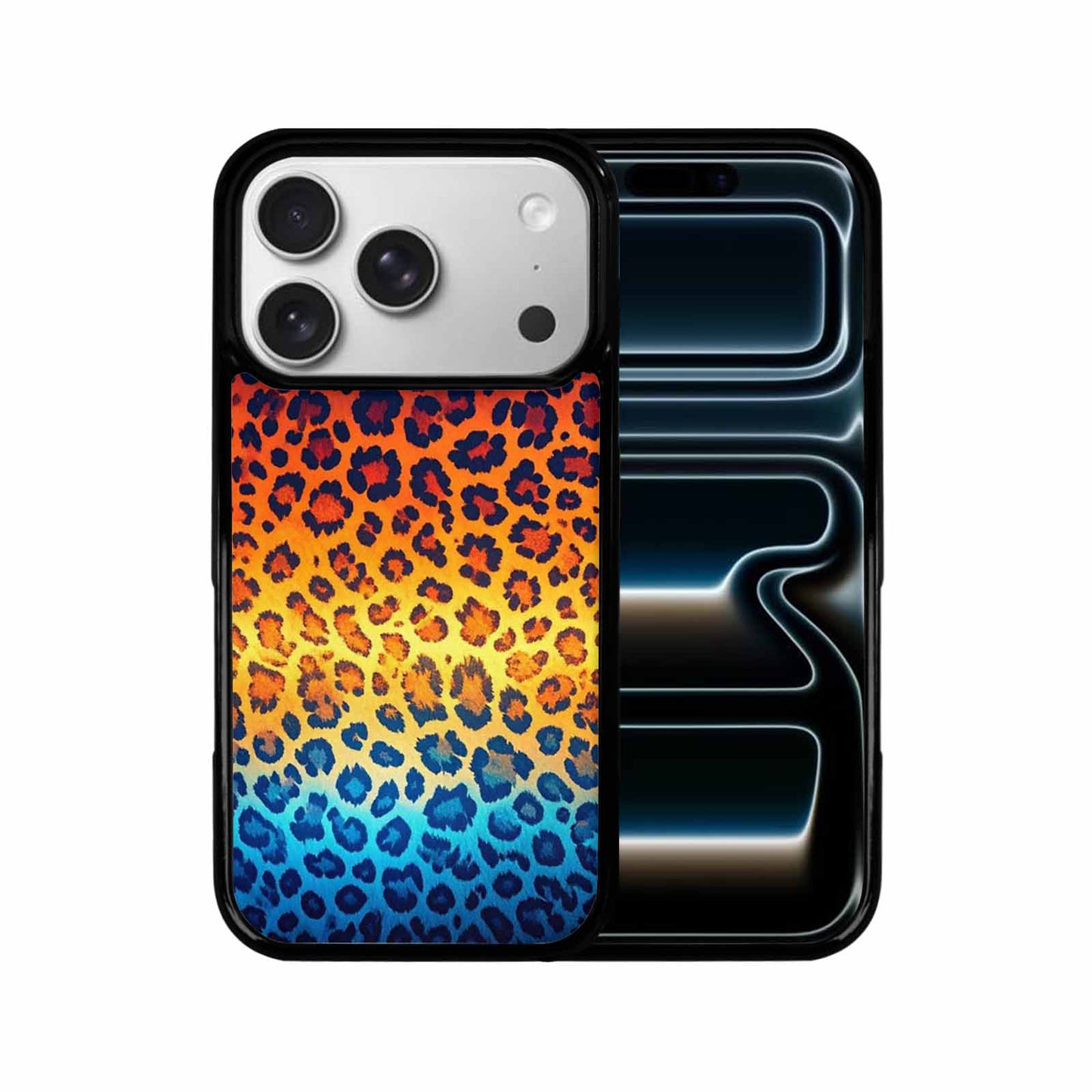 iPhone 17 Pro Case — Leopard Print Gradient Style Edge Animal, Custom Printed Phone Case