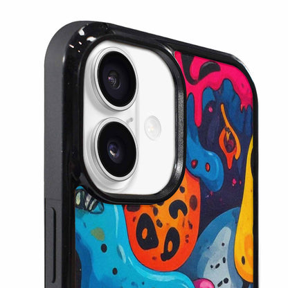 iPhone 17 Case — Melting Aliens Pattern Alien Scifi, Custom Art Phone Cover