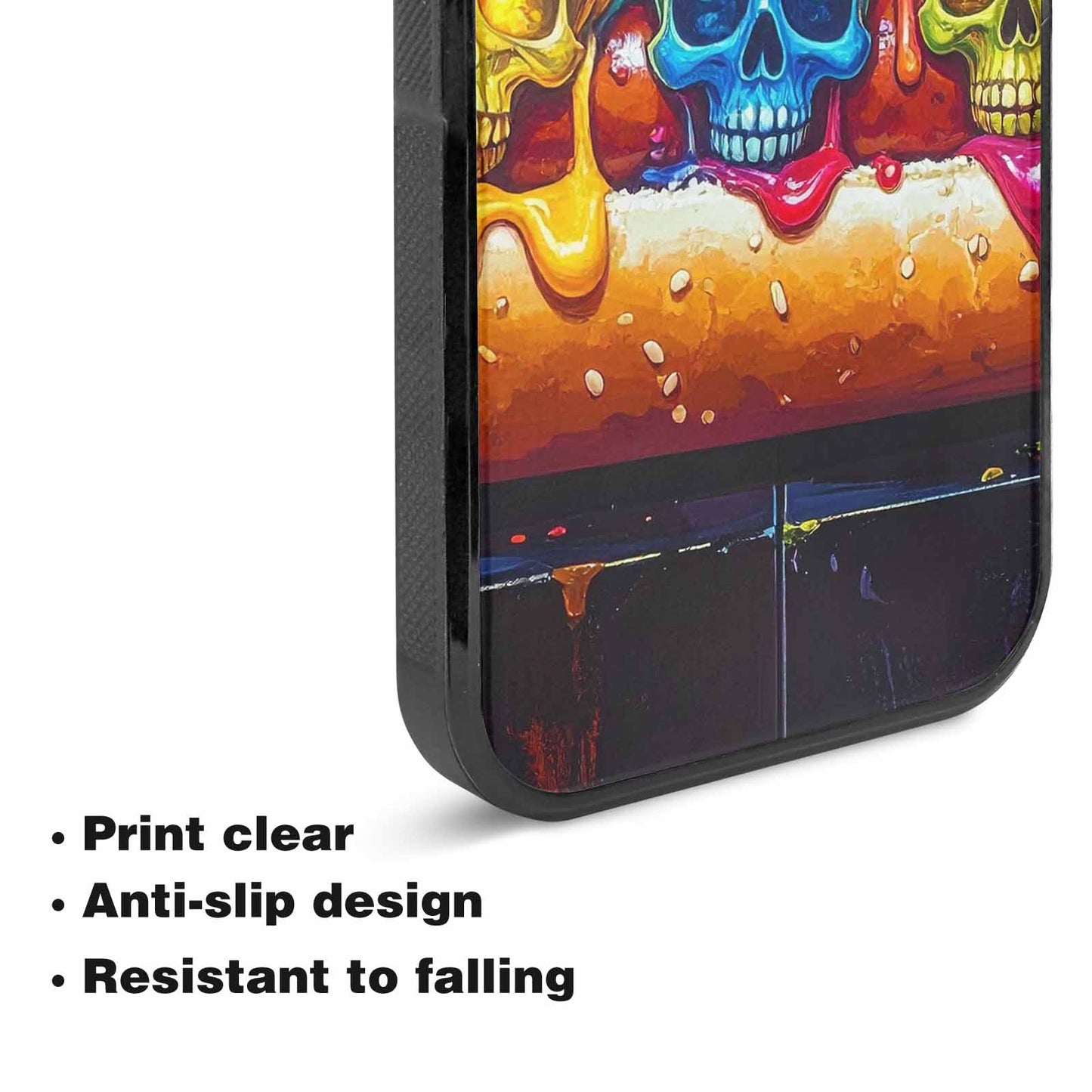 iPhone 15 Plus Case — Toxic Skeleton Hot Dog Eye Small, Custom Designed Case Cover