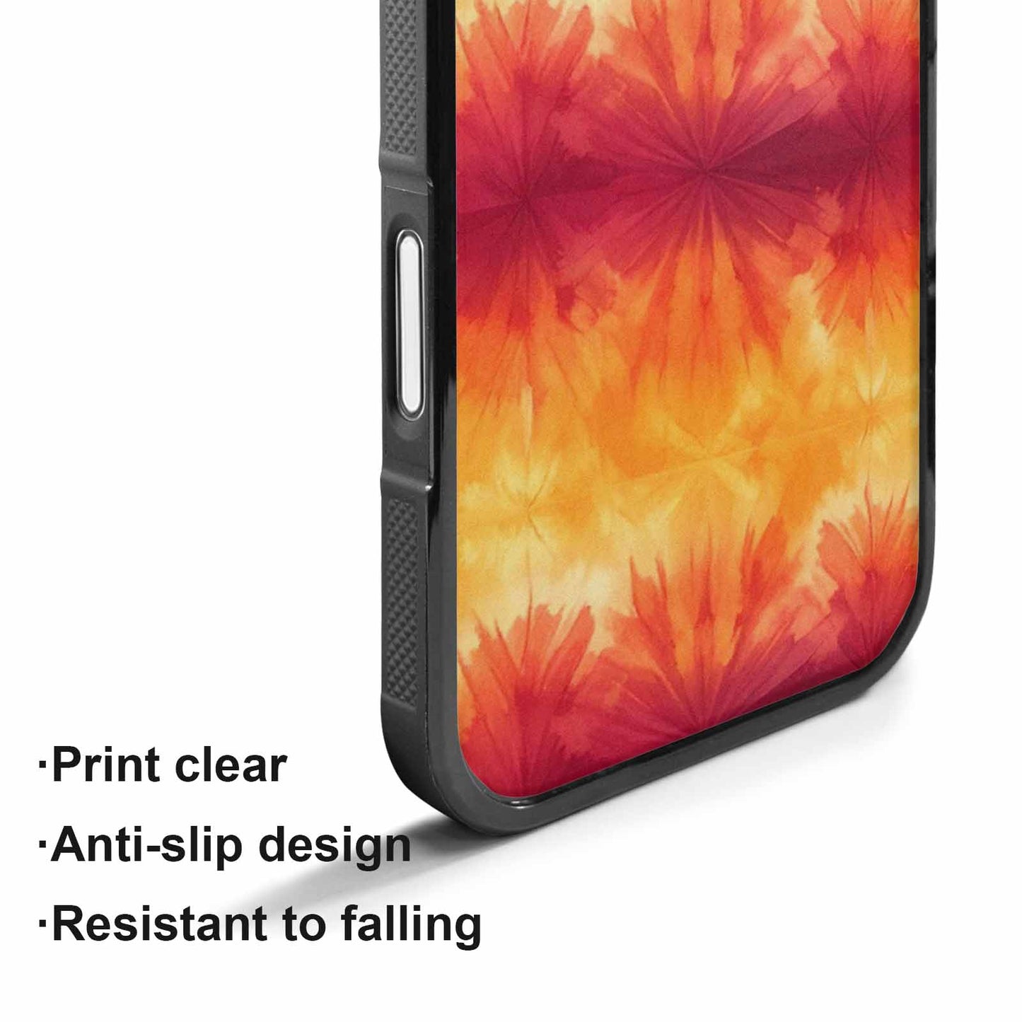 iPhone 17 Case — Ombre Tie Dye Sunset Custom Tie, Custom Designed Case Cover