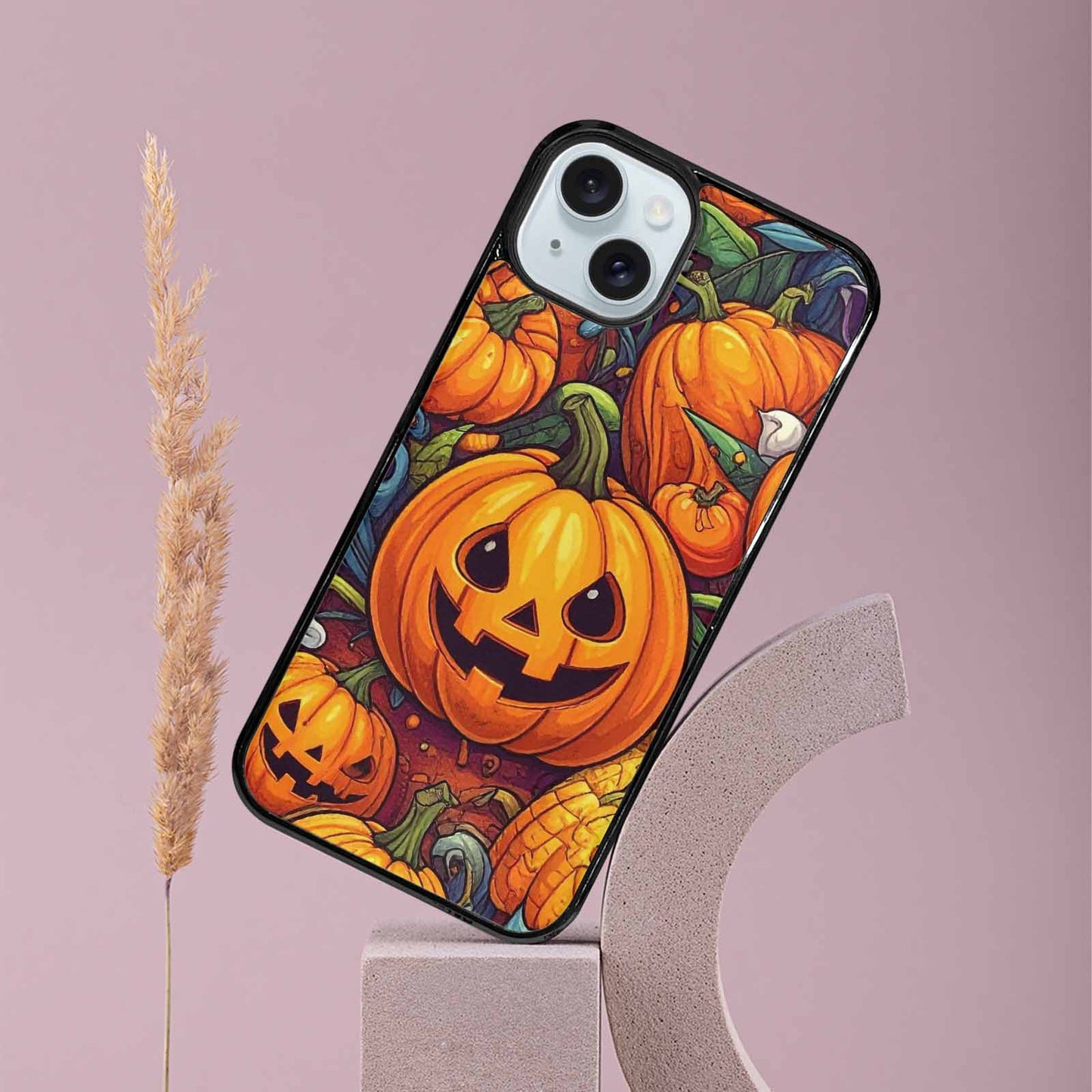 iPhone 15 Plus Case — Halloween Art Print Edge To Edge, Custom Phone Case