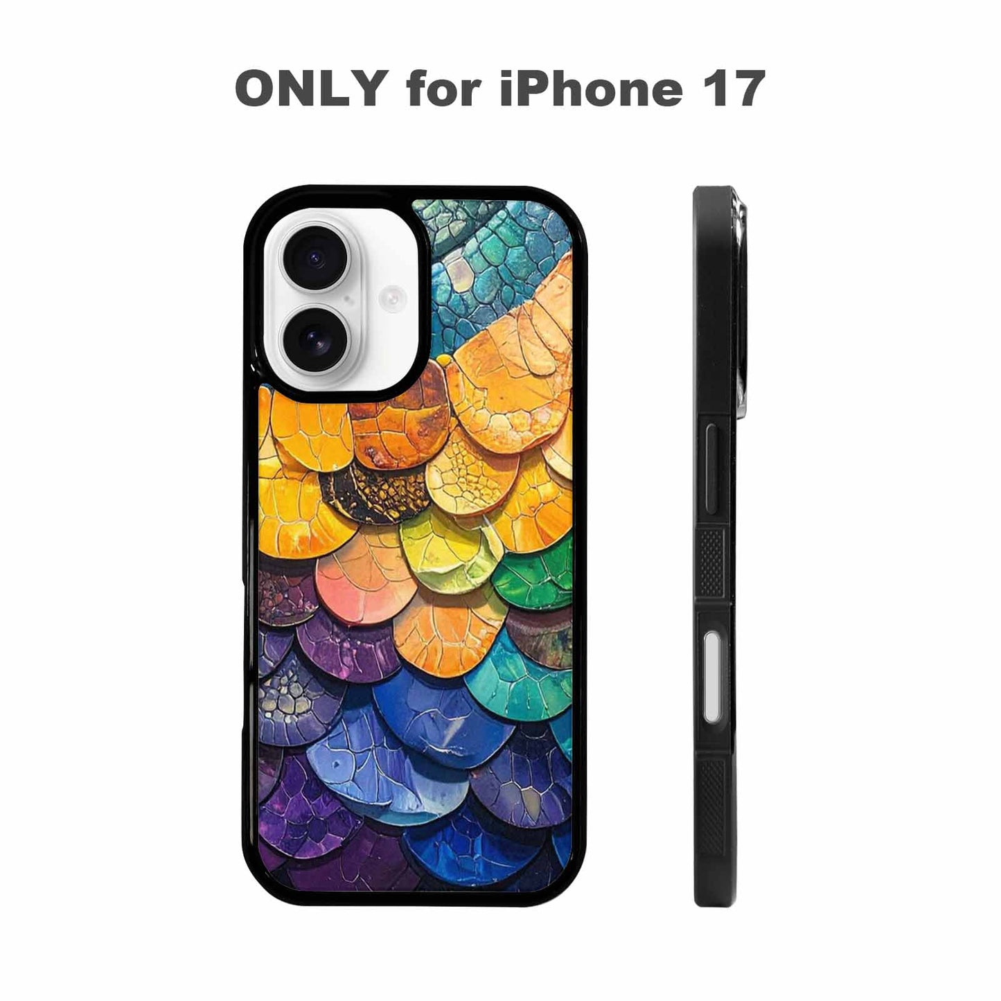 iPhone 17 Case — Reptile Scale Full Color Original Art, Unique Phone Case Design