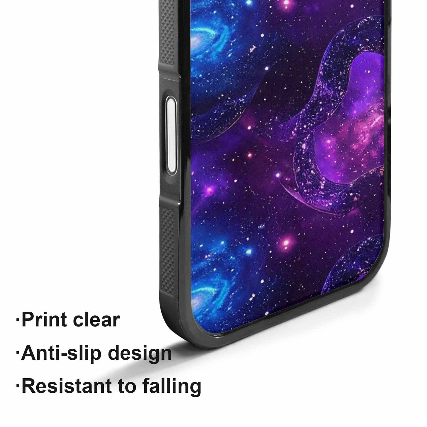 iPhone 17 Case — Galaxy Snake Print Galaxy Space, Original Design Phone Case