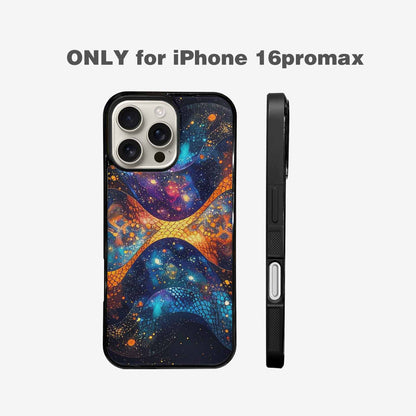 iPhone 16 Pro Max Case — Galaxy Snake Print Custom, Custom Printed Phone Case