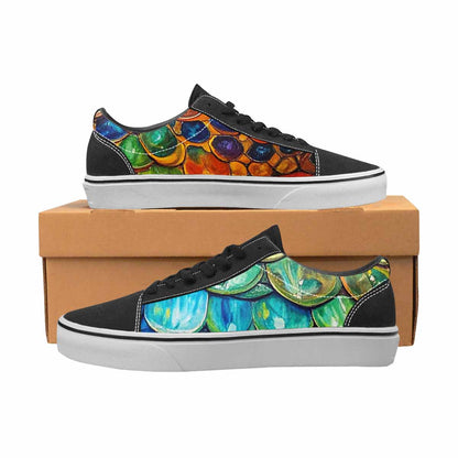WOMEN'S Reptile Scale Lace-Up Canvas Aesthetic Custom Shoes