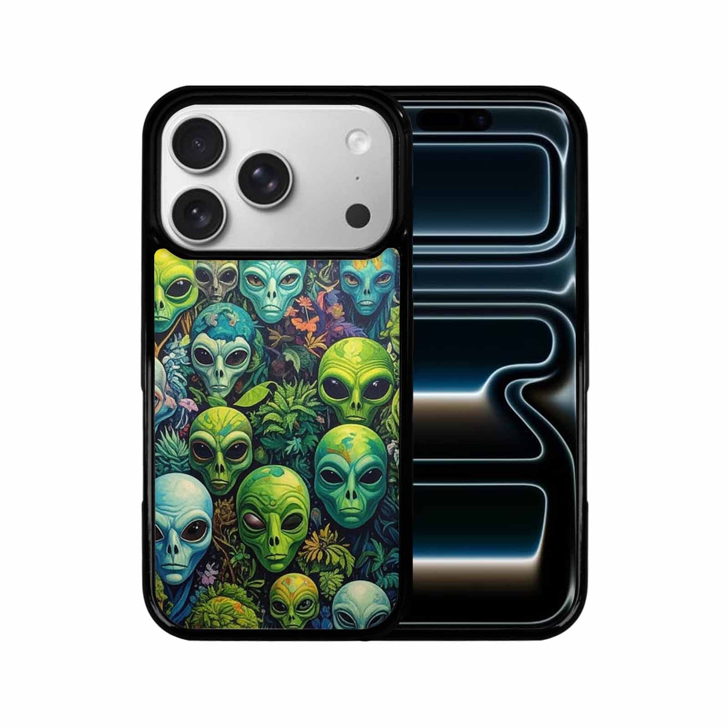 iPhone 17 Pro Case — Aliens Pattern Hundreds Of Sma Alien, Custom Made Phone Cover