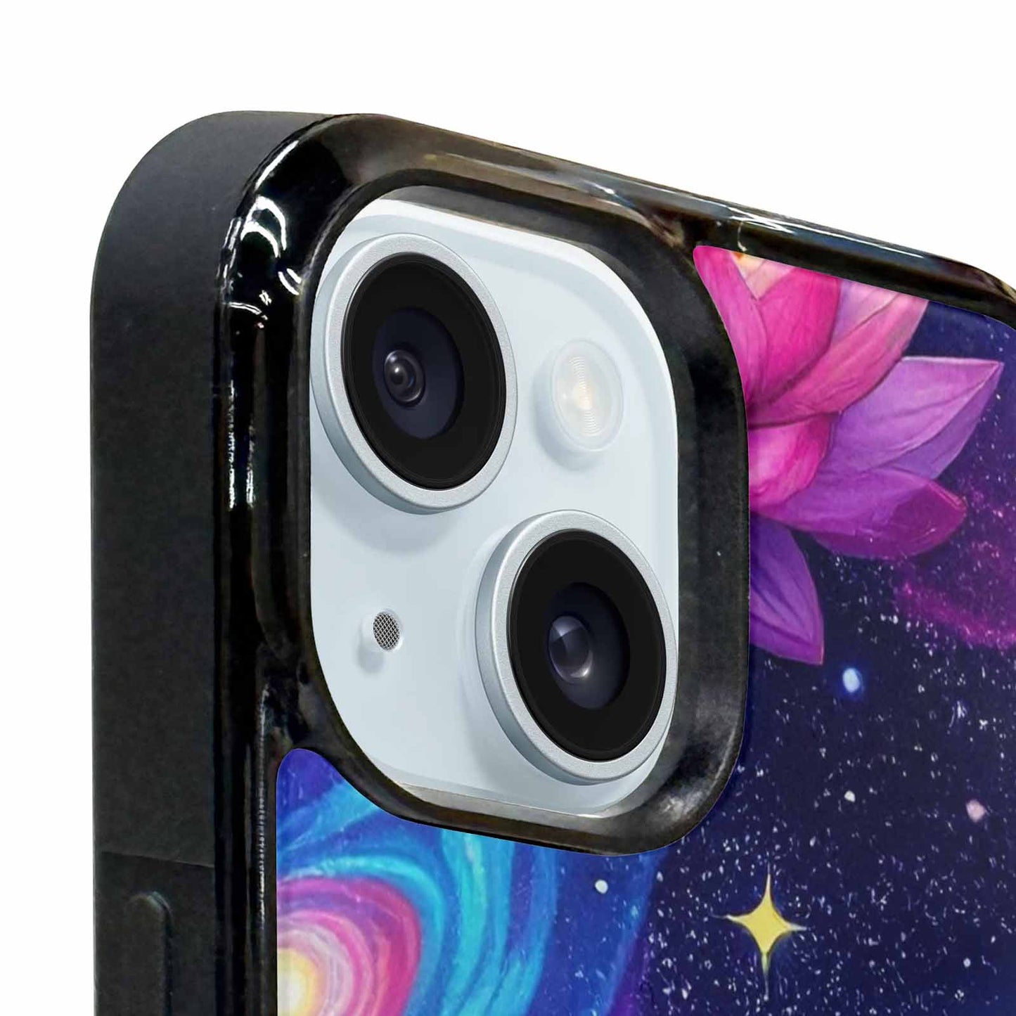 iPhone 15 Case — Lotus Galaxy, Custom Phone Case