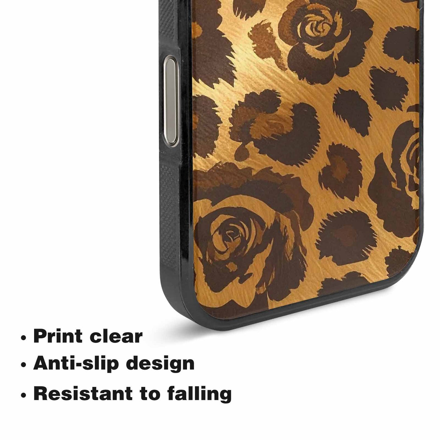 iPhone 16 Pro Max Case — Classic Leopard Print Warm Golden Tan, Custom Designed Case Cover