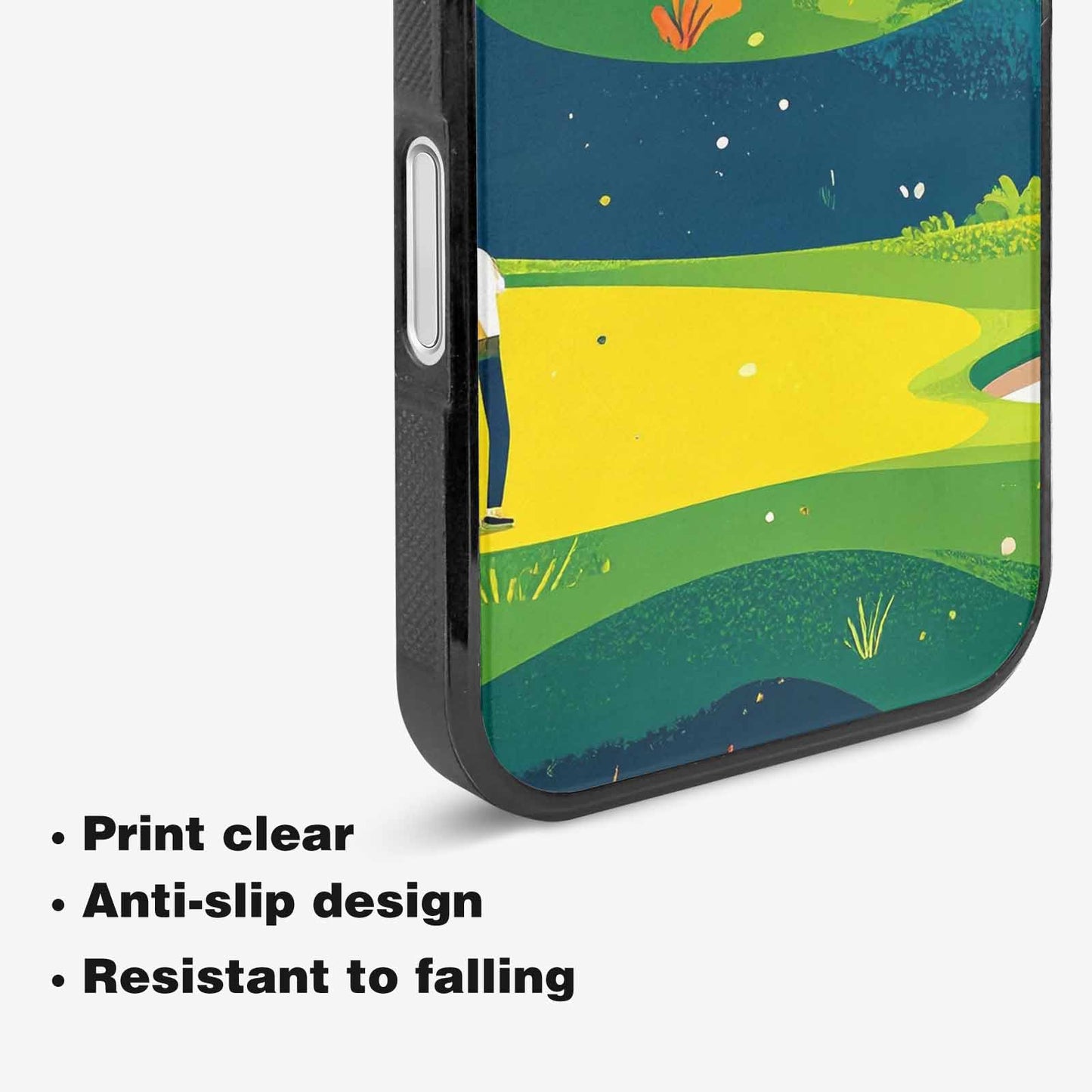 iPhone 16 Case — Golf Cartoon Art Pattern, Customized Protective Case