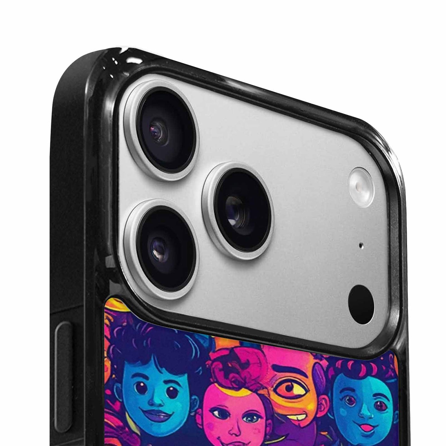 iPhone 17 Pro Case — Small Funny Looking Cartoon People Cartoon, Custom Art Phone Cover