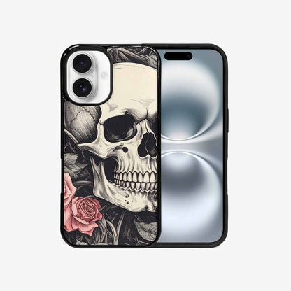 iPhone 16 Case — 20 Skulls Overlapping Seamless Tileable Pattern, Custom Print Case Cover