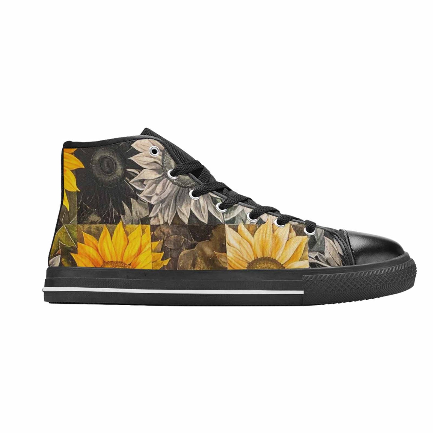 MEN'S Blend Melt Them High Top Canvas Wallpaper Art Custom Shoes