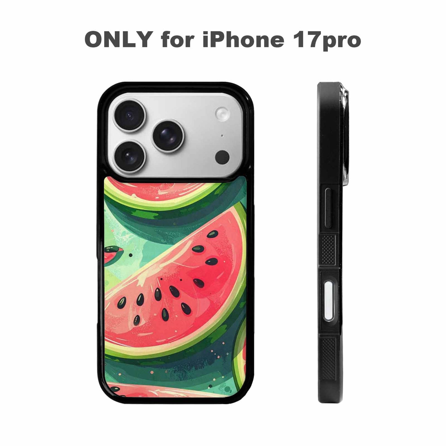 iPhone 17 Pro Case — Pastel St Patricks Watermelon Original Art, Custom Art Phone Cover