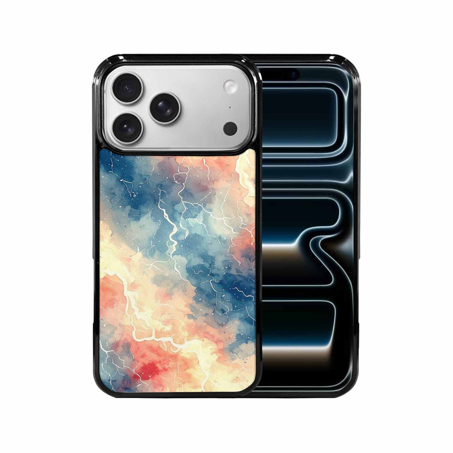 iPhone 17 Pro Max Case — Vintage Spring Lightning Retro Vintage, Custom Printed Phone Case