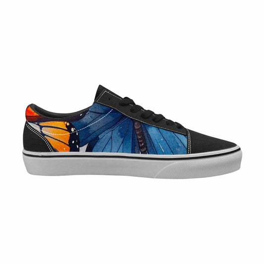 WOMEN'S Butterfly Wing Canvas Lace-Up Surreal Custom Sneakers