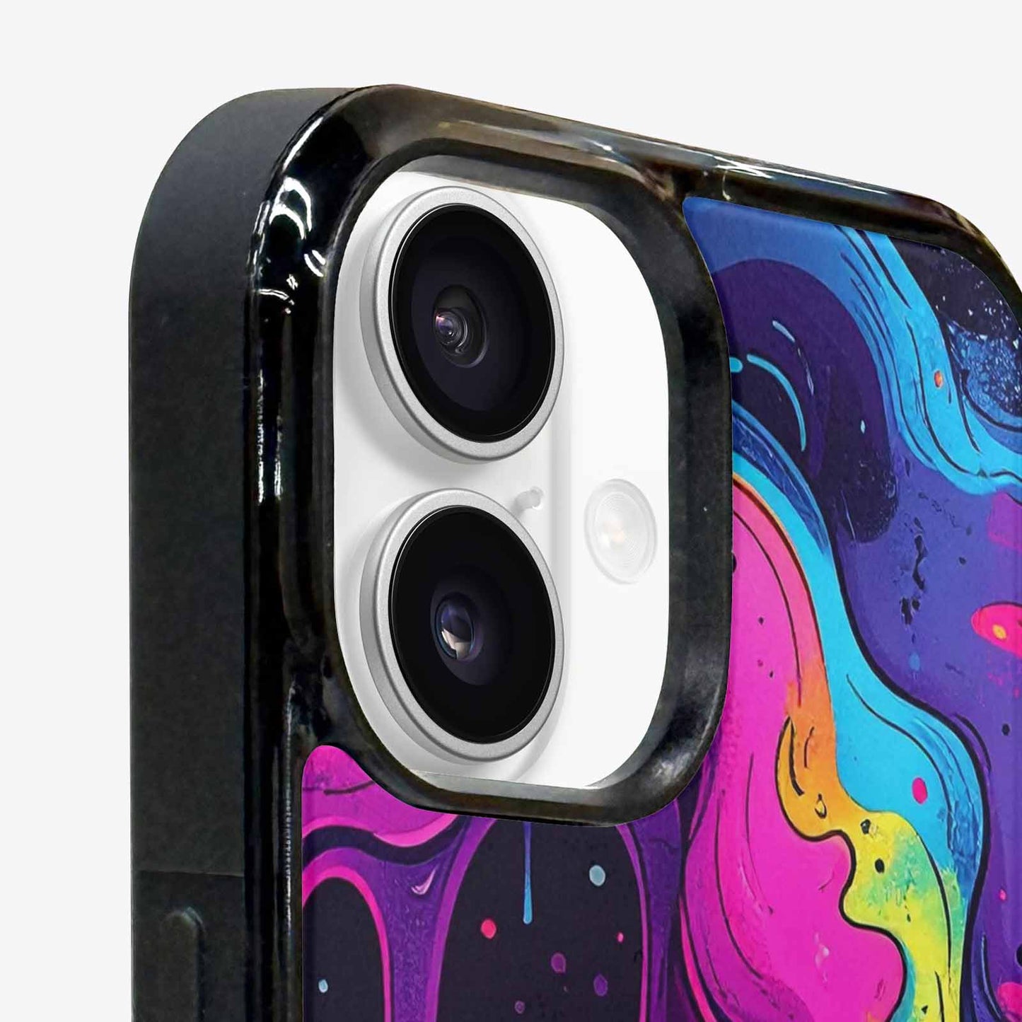 iPhone 16 Case — Rick And Morty Style Art Dripping, Custom Phone Case