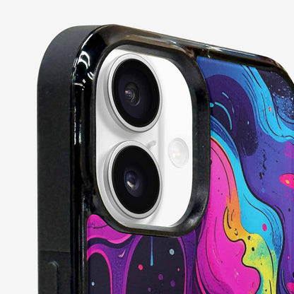 iPhone 16 Case — Rick And Morty Style Art Dripping, Custom Phone Case
