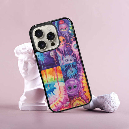 iPhone 16 Pro Case — Aliens Tie Dyemelting Aliens P, Custom Art Phone Cover