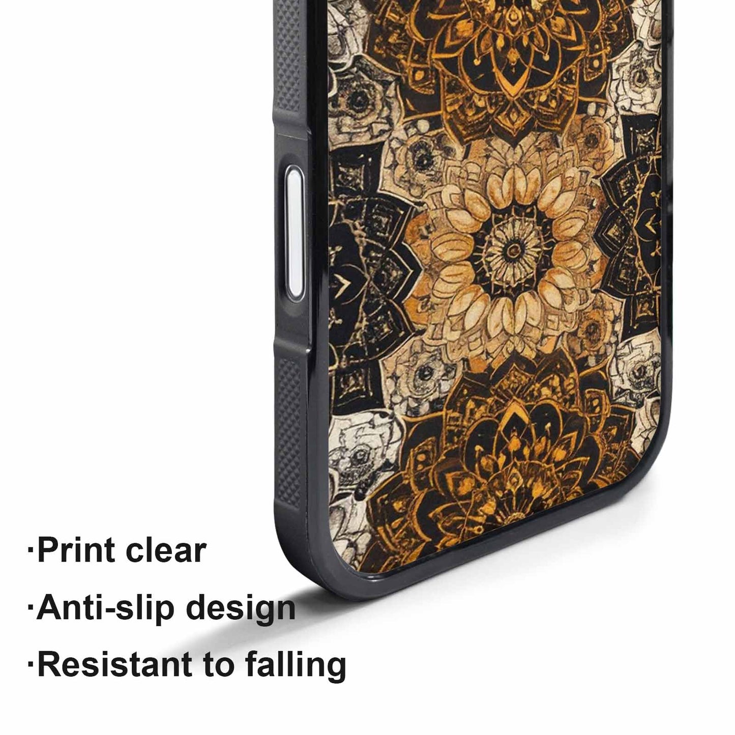 iPhone 17 Pro Case — Small Mandala Pattern Randomly Varying Floral, Custom Print Case Cover