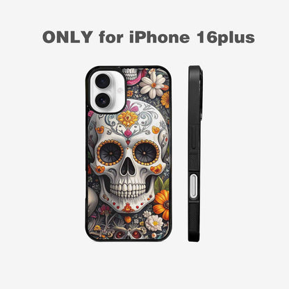 iPhone 16 Plus Case — Greyscale Black And White Dark Black, Custom Print Case Cover