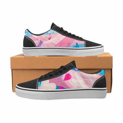 WOMEN'S Transgender Pride Flag Lace-Up Canvas Dreamlike Custom Shoes
