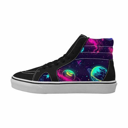 WOMEN'S Space Galaxy Astronaut High Top Canvas Grunge Shoes