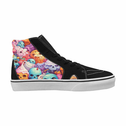 MEN'S Ice Cream Monsters  High Top Canvas Vibrant Chaos Custom Sneakers