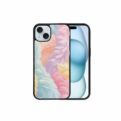 iPhone 15 Plus Case — Zebra Pastel Rainbow, Customized Protective Case