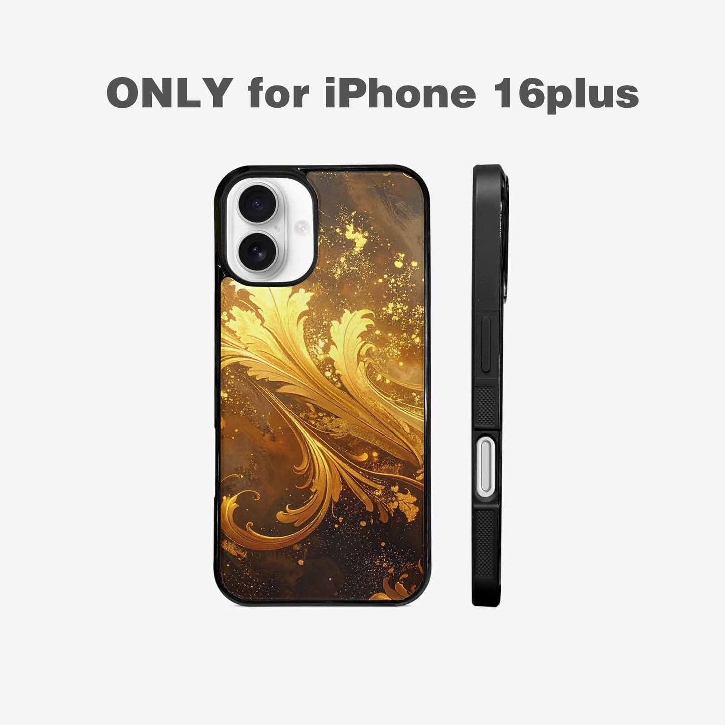iPhone 16 Plus Case — Klimt Gold Leaf Artwork Pattern, Custom Art Phone Cover