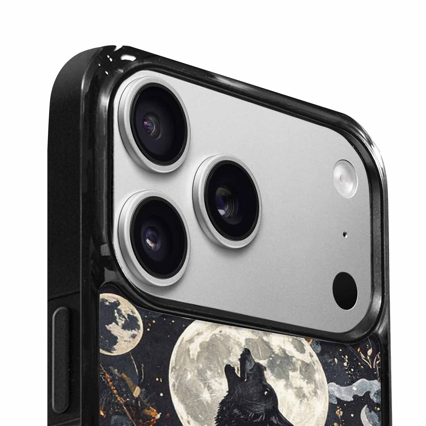 iPhone 17 Pro Max Case — Small Wolf Silhouette And Original Art, Custom Made Phone Cover