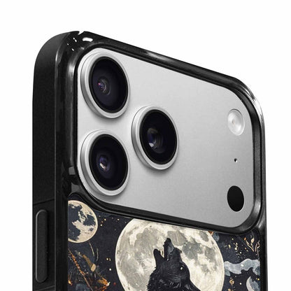 iPhone 17 Pro Max Case — Small Wolf Silhouette And Original Art, Custom Made Phone Cover