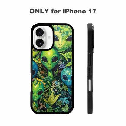 iPhone 17 Case — Aliens Pattern Hundreds Of Alien Scifi, Custom Designed Case Cover