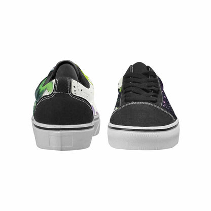 WOMEN'S Galaxy Nebula Lace-Up Canvas Vibrant Chaos Custom Sneakers