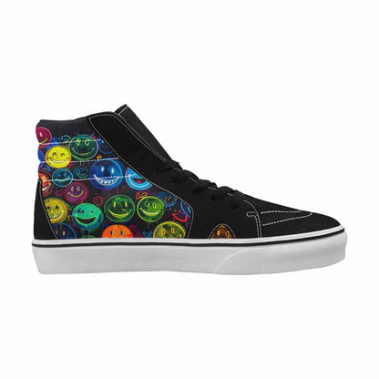 MEN'S Smiley Faces × Glow High Top Canvas Dreamcore Custom Shoes