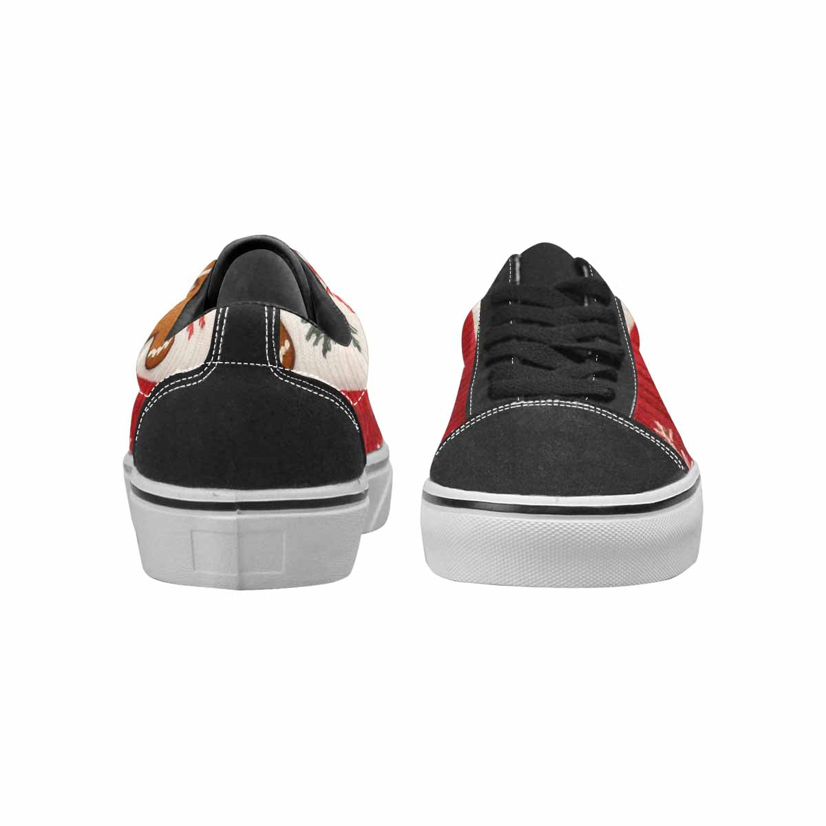 WOMEN'S Christmas Holly Snowflake Canvas Lace-Up Dark Academia Sneakers
