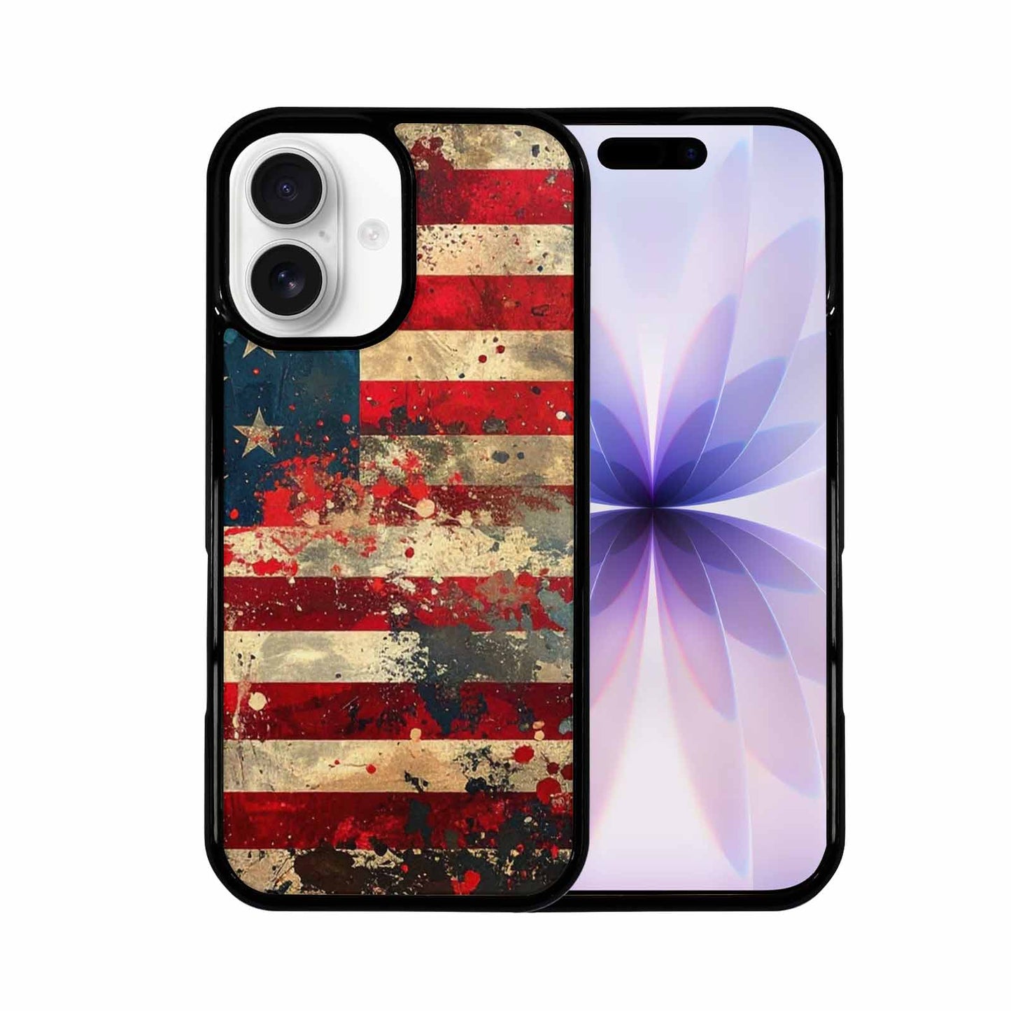 iPhone 17 Case — Small American Flag Stars Galaxy Space, Custom Phone Case