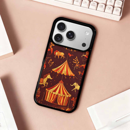 iPhone 17 Pro Case — Vintage Circus Art Pattern Retro Vintage, Customized Protective Case